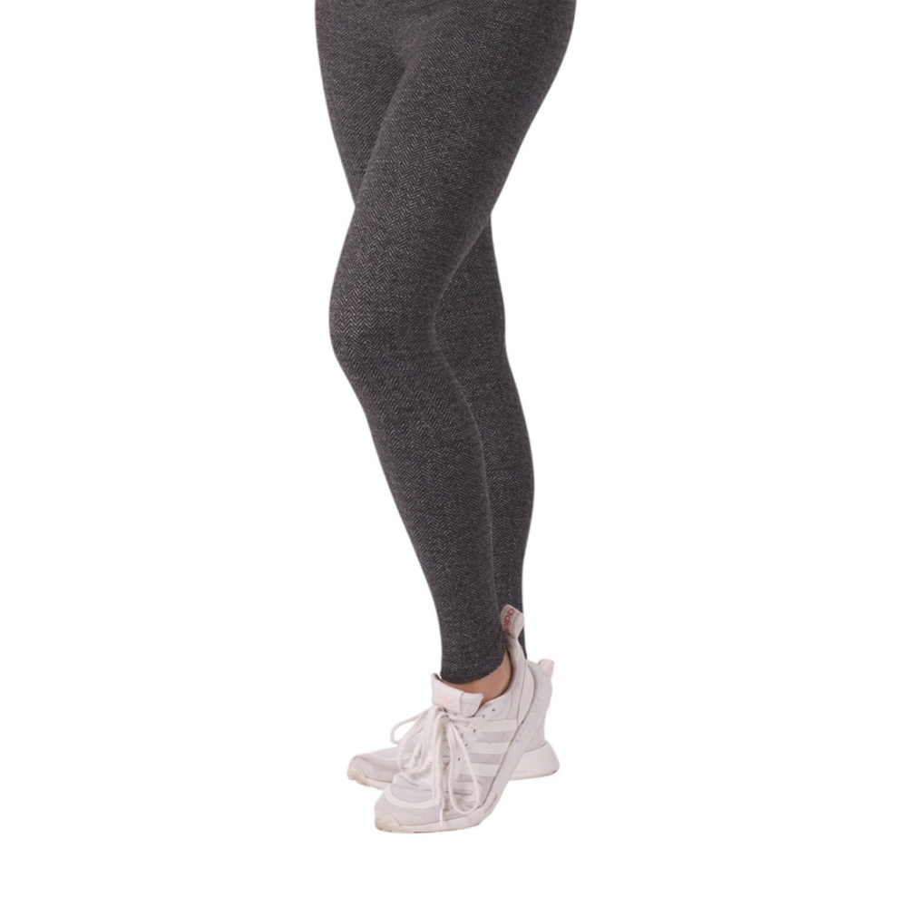 NWT Glyder Women’s HB Sultry Leggings in Herringbone‎ Black Athleisure Cozy Warm
